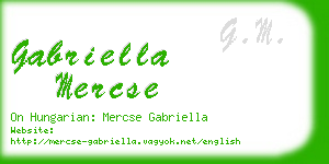 gabriella mercse business card